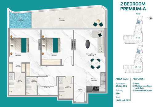 Breez by Danube ground floor plan